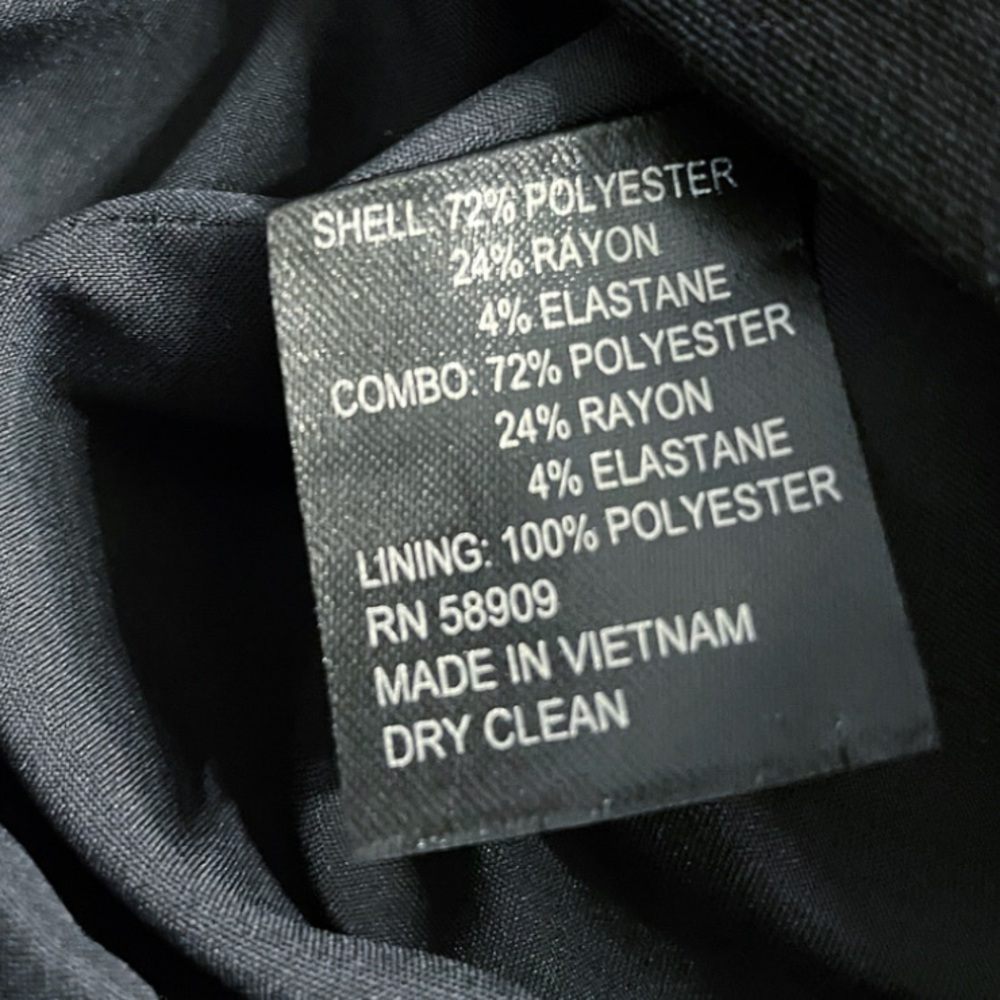 Preston & York Gray Black Colorblock Workwear Blazer Jacket Size 10 - Picture 9 of 10